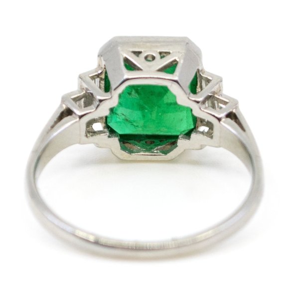 3.15ct Emerald and Diamond Ring