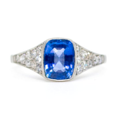 Vintage Sapphire and Diamond Ring