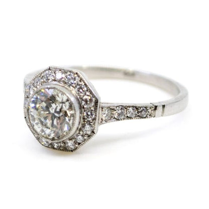 Vintage Octagonal Diamond Cluster Ring