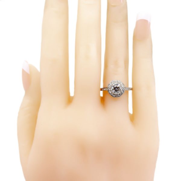 Vintage Octagonal Diamond Cluster Ring