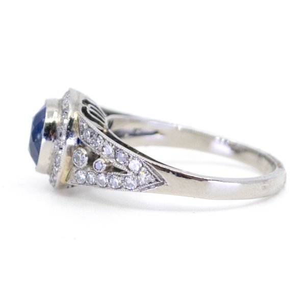 Vintage Sapphire and Diamond Ring