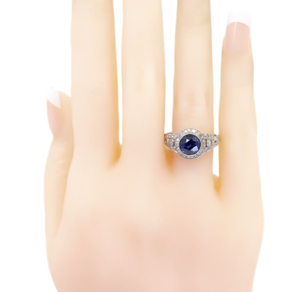 Vintage Sapphire and Diamond Ring