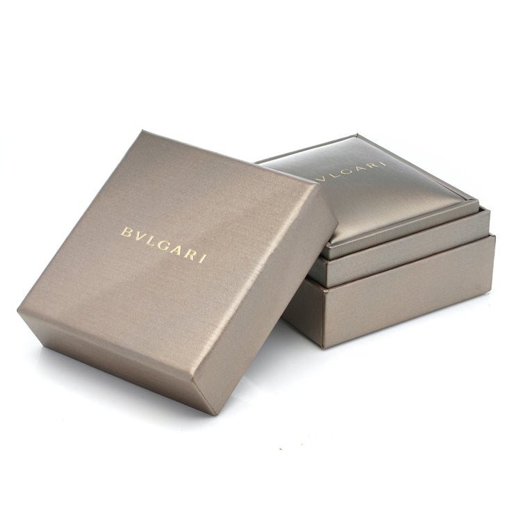 Bulgari Onyx and White Gold Pyramid Earrings