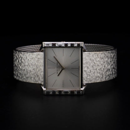 Patek Philippe 18ct White Gold Watch with Baguette Diamond Bezel