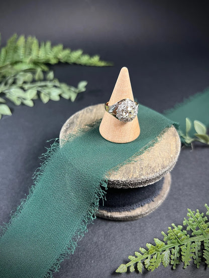 Victorian 14 Carat Two Colour Gold Diamond Cluster Ring, Circa 1890