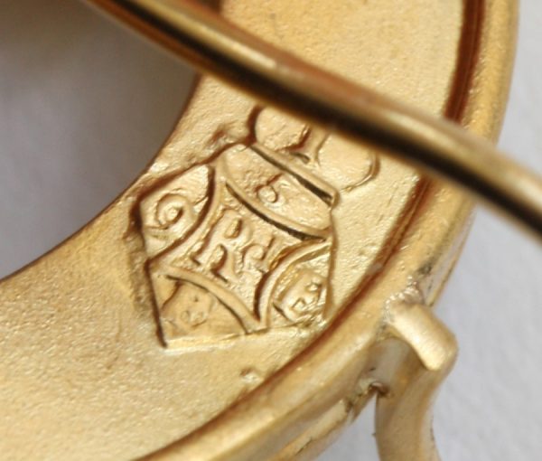 Antique Victorian Pearl and Diamond Set 18ct Gold Woven Bangle and matching earrings, English in origin with the British Registry Design Number for 1881.