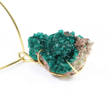 Andrew Grima Diopside Boulder Pendant in 18ct Yellow Gold, Circa 1981