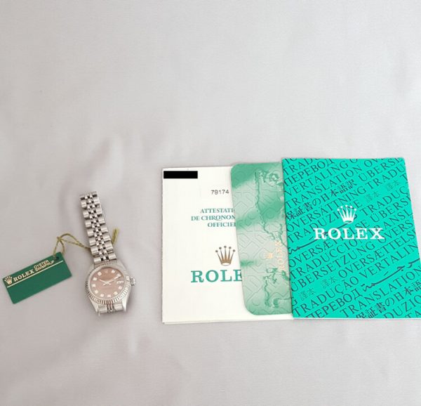 Rolex Lady Datejust 79174 with Original Diamond Set Copper Dial