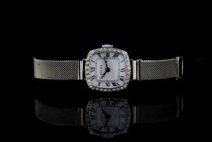 Rolex Art Deco Ladies Diamond Set 18ct White Gold Watch