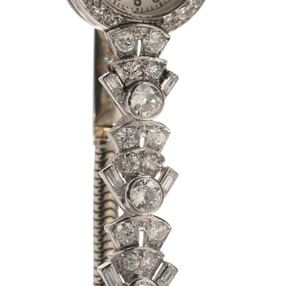 Art Deco 3.20ct Old Cut Diamond Platinum Cocktail Watch