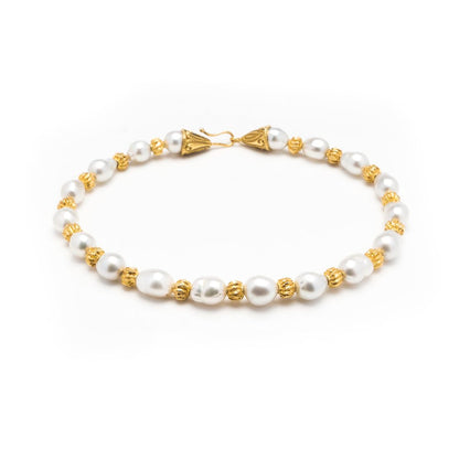 Elizabeth Gage 22ct Yellow Gold and South Sea Cultured Pearl Necklace