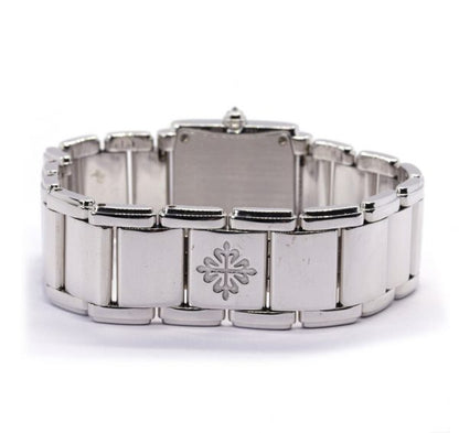 Patek Philippe Twenty-4 18ct White Gold and Diamond 4908 Quartz Watch with box and papers