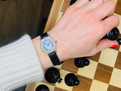 Vintage Cartier Oval Gold Manual Watch