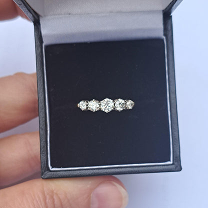 Vintage 0.90ct Diamond Five Stone Ring