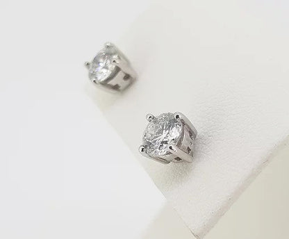 1.45ct Diamond Solitaire Stud Earrings; featuring round brilliant-cut diamonds, 1.45 carat total, 18ct white gold.