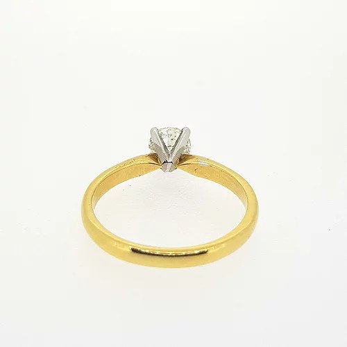 0.71ct Solitaire Diamond Engagement Ring in 18ct Yellow Gold