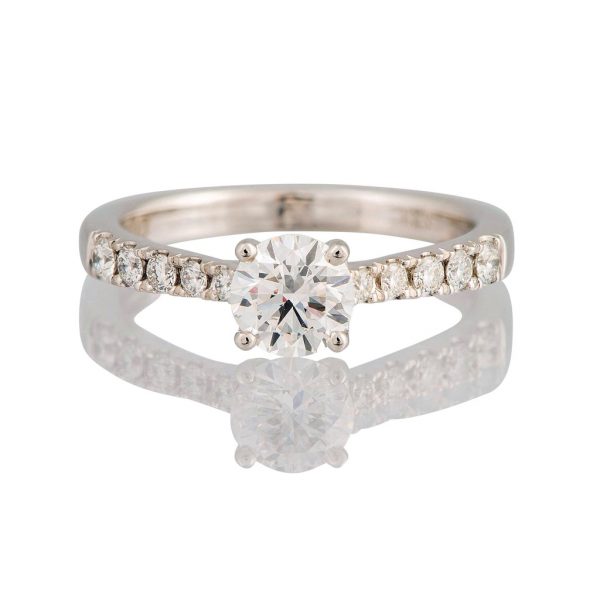 Diamond Solitaire Engagement Ring, 0.70 carats, Platinum, GIA Certified