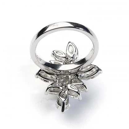 3.71ct Fancy Diamond Cluster Dress Ring in Platinum