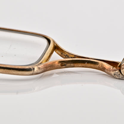 Victorian Antique 14ct Gold Snake Lorgnette Pendant