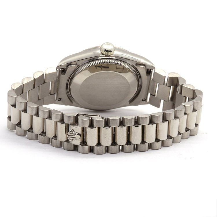 Vintage Rolex Oyster Perpetual Datejust 18ct White Gold and Diamond Midsize Watch, Circa 1990s