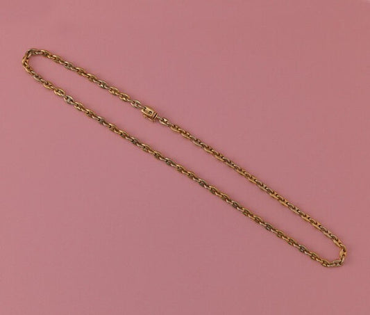 Cartier Vintage Bi-Colour 18ct Gold Coffee Bean Chain; crafted from 18ct yellow and rose gold, Signed and numbered: Cartier, 709927