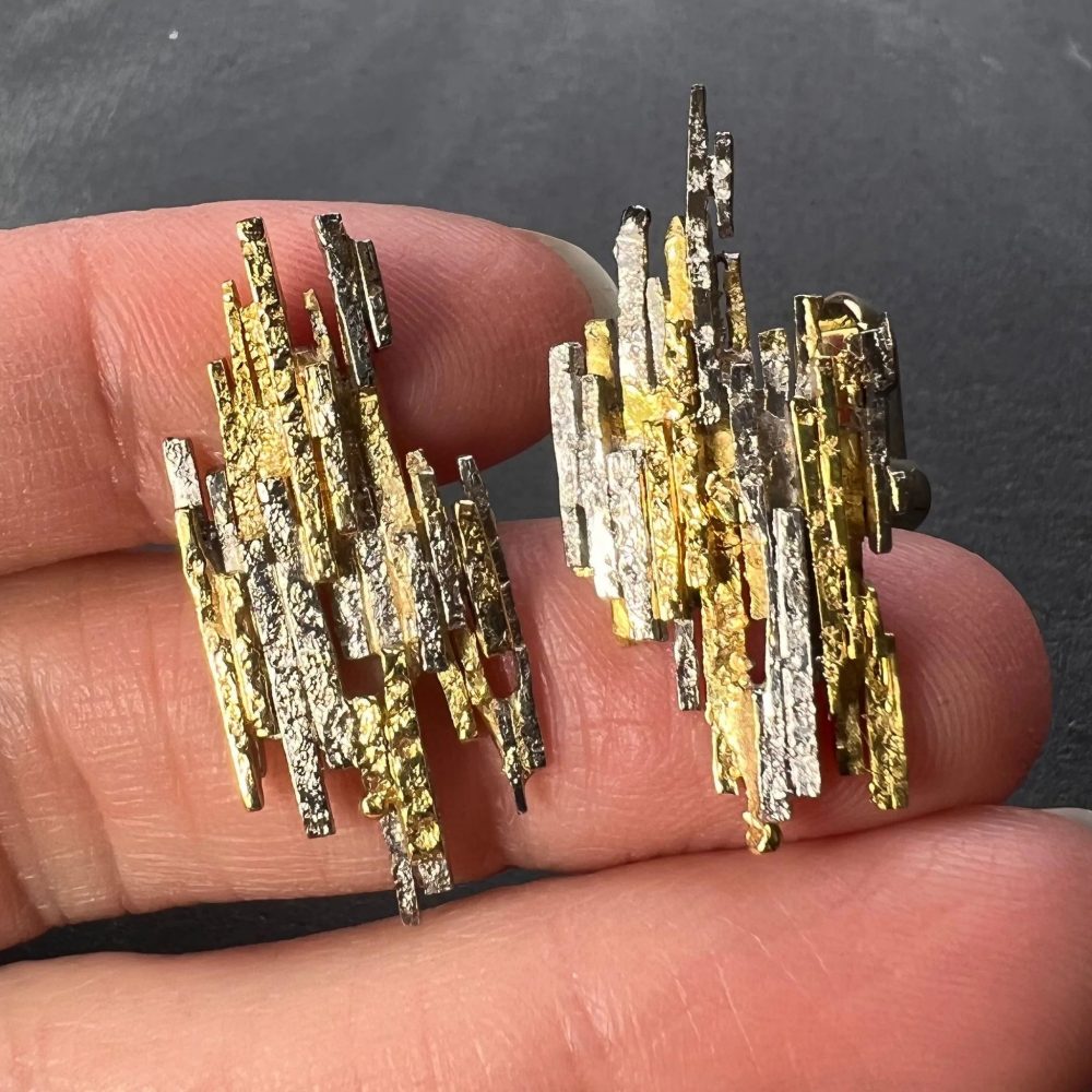 Vintage Charles de Temple Bi Colour Gold Cufflinks