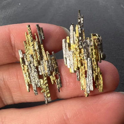 Vintage Charles de Temple Bi Colour Gold Cufflinks