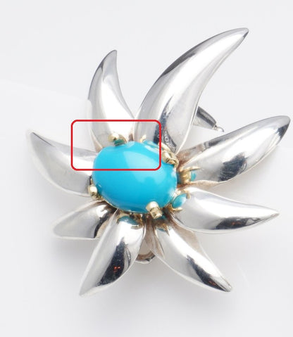 Tiffany and Co Turquoise Fireworks Clip On Earrings