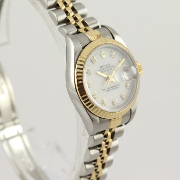 Rolex Lady Datejust 69173 Original Diamond Dial Watch, Box and Papers