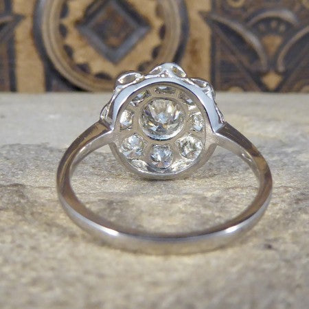 Contemporary Diamond Daisy Cluster Ring in Platinum, 1.70 carat total