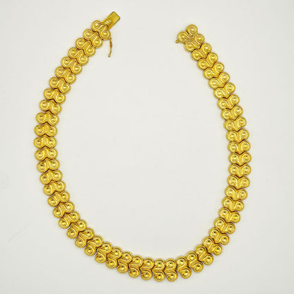 Ilias Lalaounis 18ct Yellow Gold Rams Horn Design Link Necklace