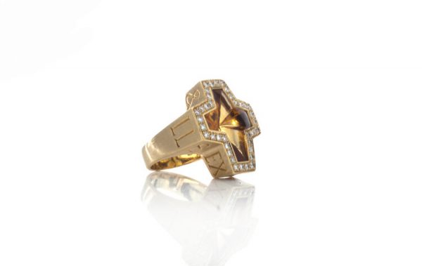 Stephen Webster Sex Drugs Rock and Roll Citrine and Diamond Ring