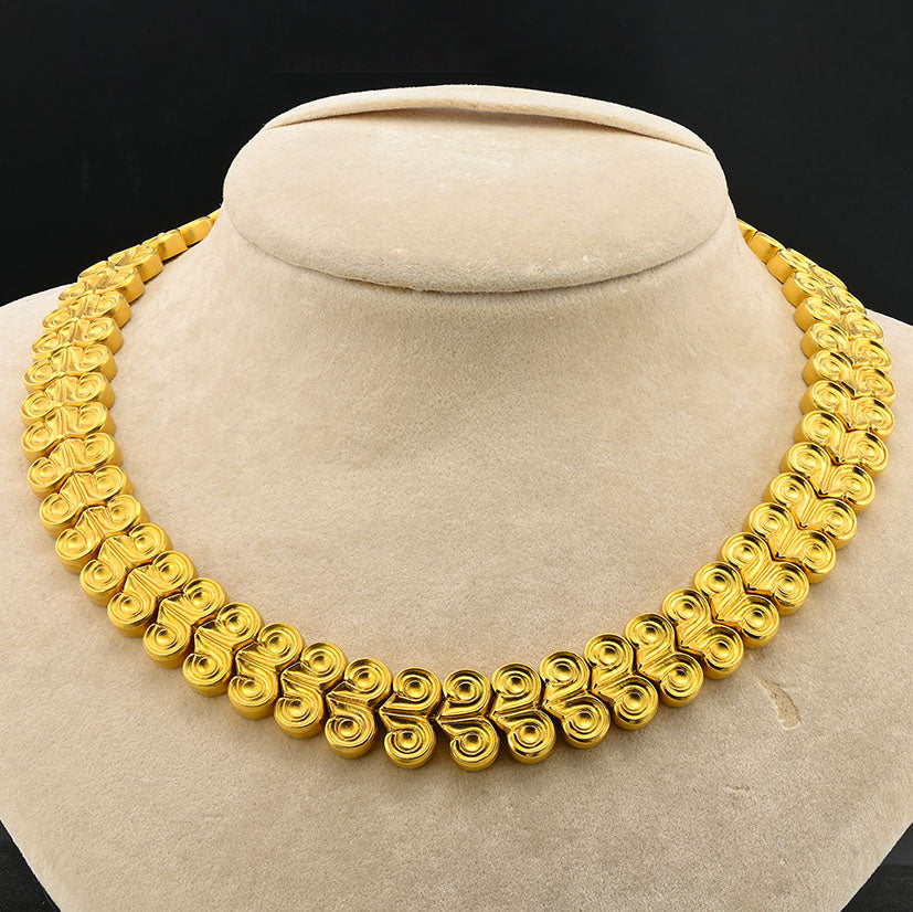 Ilias Lalaounis 18ct Yellow Gold Rams Horn Design Link Necklace