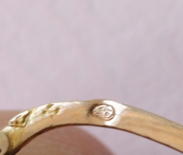 Antique Georgian Aquamarine and Pink Topaz Chandelier Drop Earrings; girandole day and night earrings, repoussé 18ct gold floral decoration, France 1819-1838.