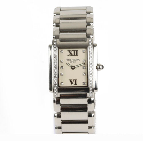 Patek Philippe Twenty-4 Stainless Steel 4910 Ladies 25mm Diamond Dial