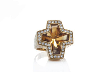 Stephen Webster Sex Drugs Rock and Roll Citrine and Diamond Ring