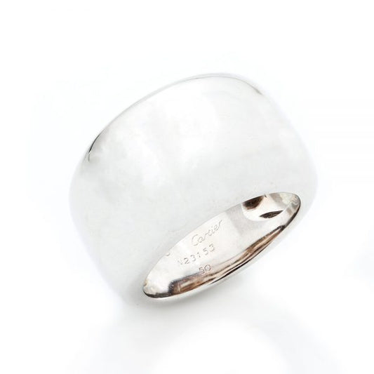 Cartier 18ct White Gold Dome Ring with Box, Circa 1997