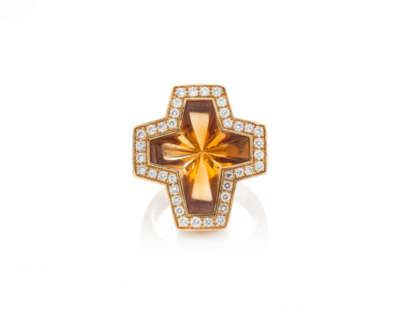 Stephen Webster Sex Drugs Rock and Roll Citrine and Diamond Ring