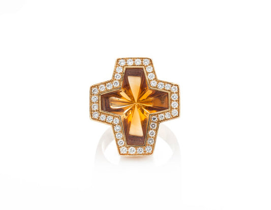 Stephen Webster Sex Drugs Rock and Roll Citrine and Diamond Ring