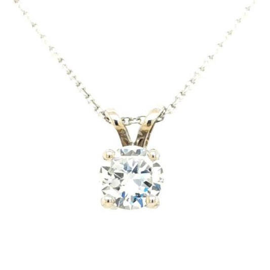 Diamond Solitaire Pendant, 1.00 carat, 18ct White Gold