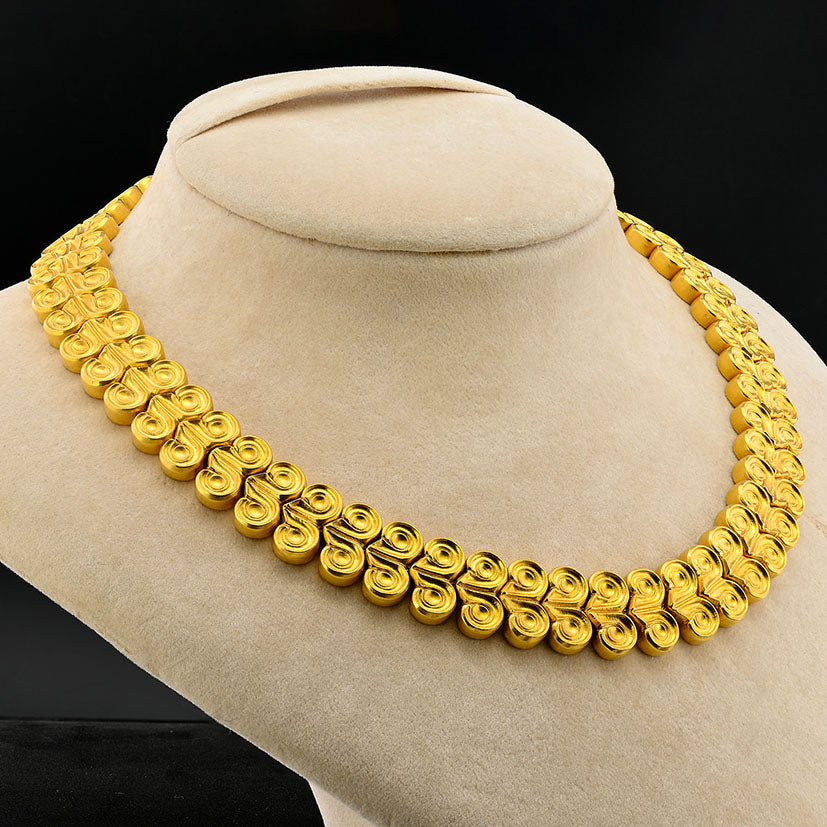 Ilias Lalaounis 18ct Yellow Gold Rams Horn Design Link Necklace