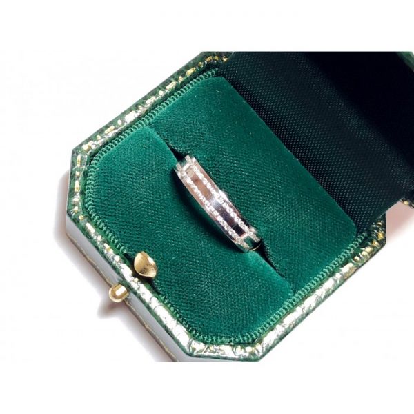 Diamond Set 18ct White Gold Wedding Band Ring, 0.56 carats