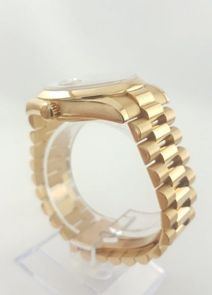 Rolex Day Date 118208 18ct Yellow Gold 36mm Automatic Watch on an 18ct yellow gold President bracelet. Circa 2000-2001, in mint condition, comes with Rolex box