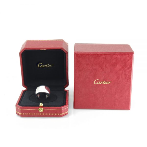 Cartier 18ct White Gold Dome Ring with Box, Circa 1997