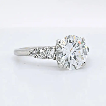 GIA Certified 2.72ct G VS2 Diamond Solitaire Engagement Ring