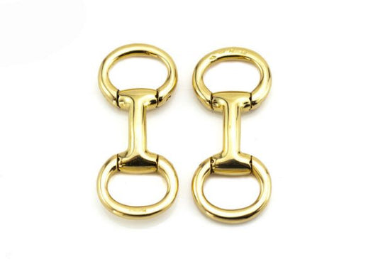 Hermes Vintage 18ct Yellow Gold Cufflinks; Hermés 18ct Gold Gentleman's Cufflinks, Made in France, Paris, Circa 1990s