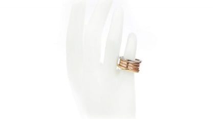 Bvlgari B Zero 18ct White, Yellow and Rose Gold Ring, with Original Box