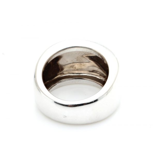 Cartier 18ct White Gold Dome Ring with Box, Circa 1997