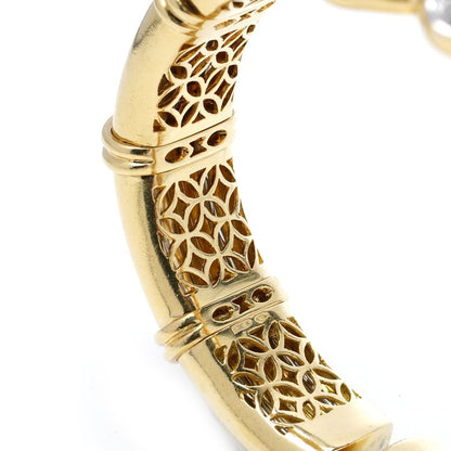 Italian 18ct Yellow Gold Bangle with Burma Ruby and Diamond Bow