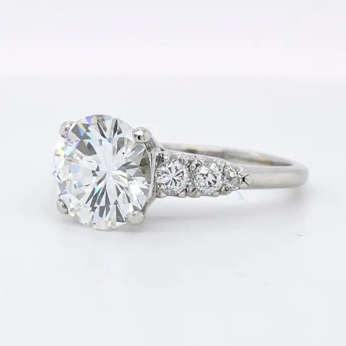 GIA Certified 2.72ct G VS2 Diamond Solitaire Engagement Ring